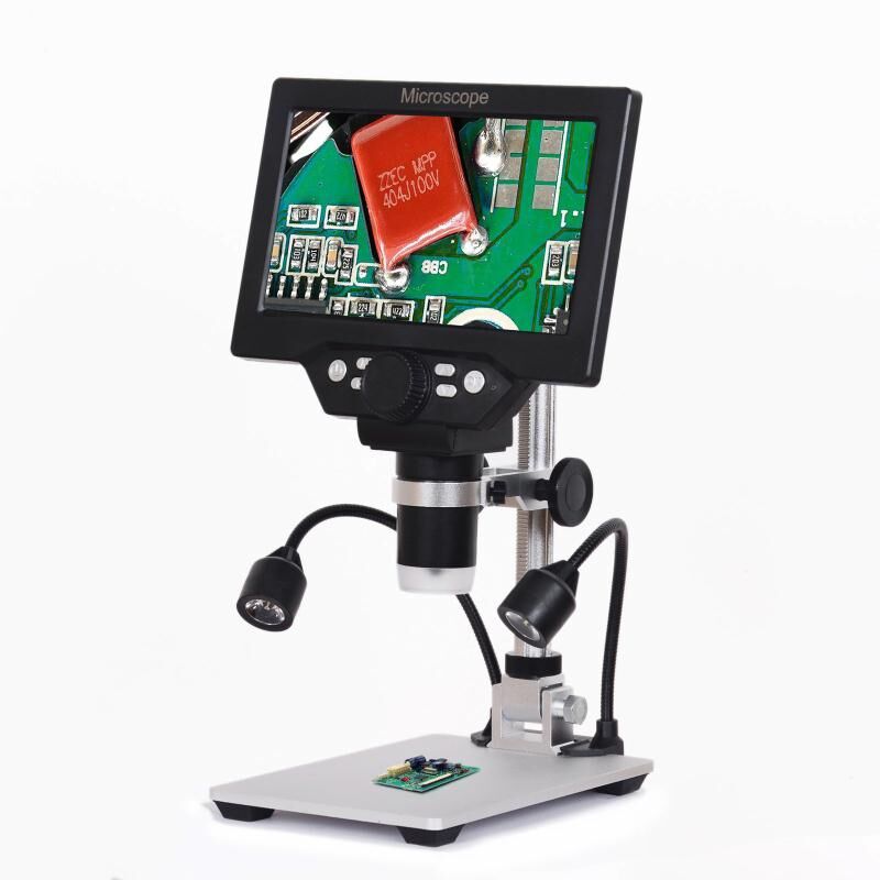 Digital Microscope With Screen 7 Inch - Mikroskop Elektronik Digital G1200D 12MP Layar