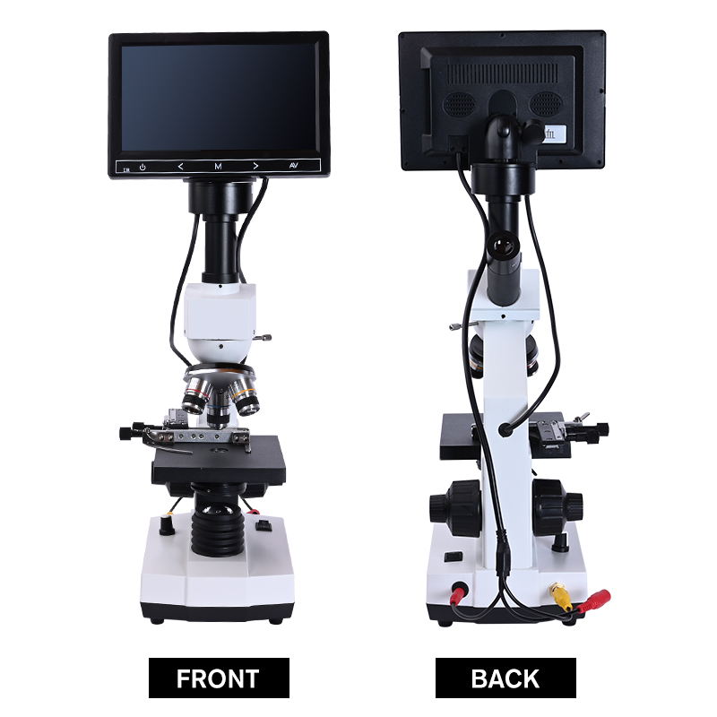 Digital Microscope With Screen 7 Inch - Mikroskop biologis Sperma Tungau Profesional HD