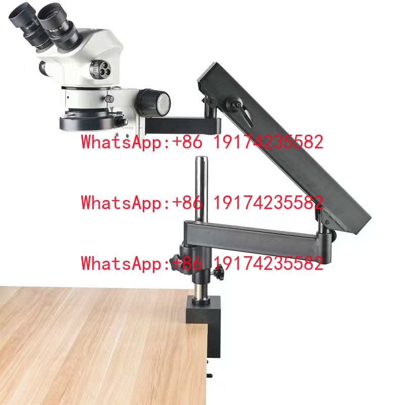 Microscope Boom Stand Articulating - Mikroskop Binokuler Stereo dengan Lensa Kontinu