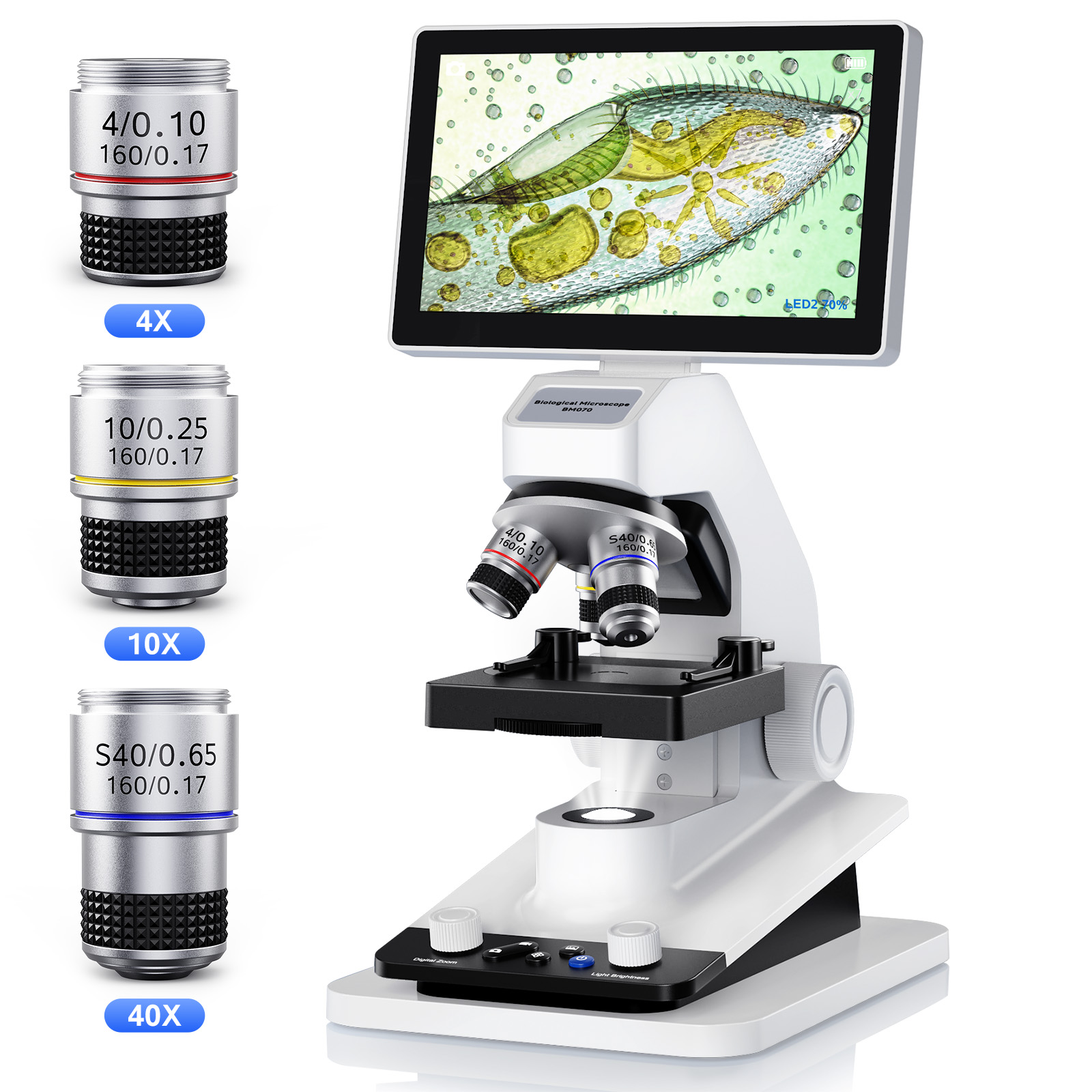 Digital Microscope With Screen 7 Inch - Mikroskop Digital USB Layar 7