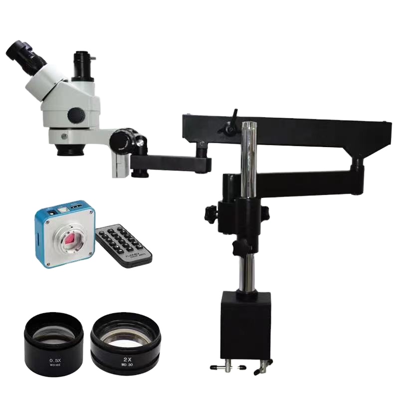 Microscope Boom Stand Articulating - Mikroskop Stereo Trinokuler dengan Lengan Artikulasi