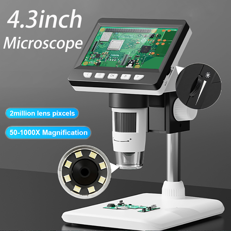 Metallurgical Microscope Inverted - Mikroskop Digital dengan Layar IPS 4.3