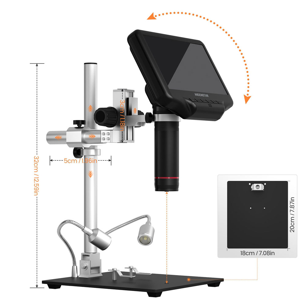 Mikroskop Digital Andonstar AD - Digital Microscope With Screen 7 Inch ulasan dan harga