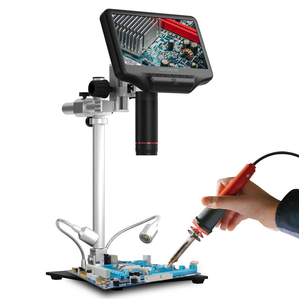 Mikroskop Digital Andonstar AD - Digital Microscope With Screen 7 Inch ulasan dan harga