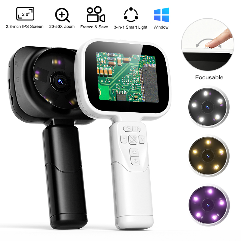 2.8 ''Mikroskop Layar IPS deng - Metallurgical Microscope Inverted ulasan dan harga
