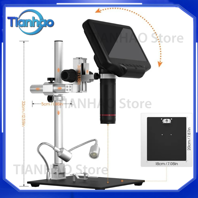Mikroskop Digital dengan Layar - Digital Microscope With Screen 7 Inch ulasan dan harga