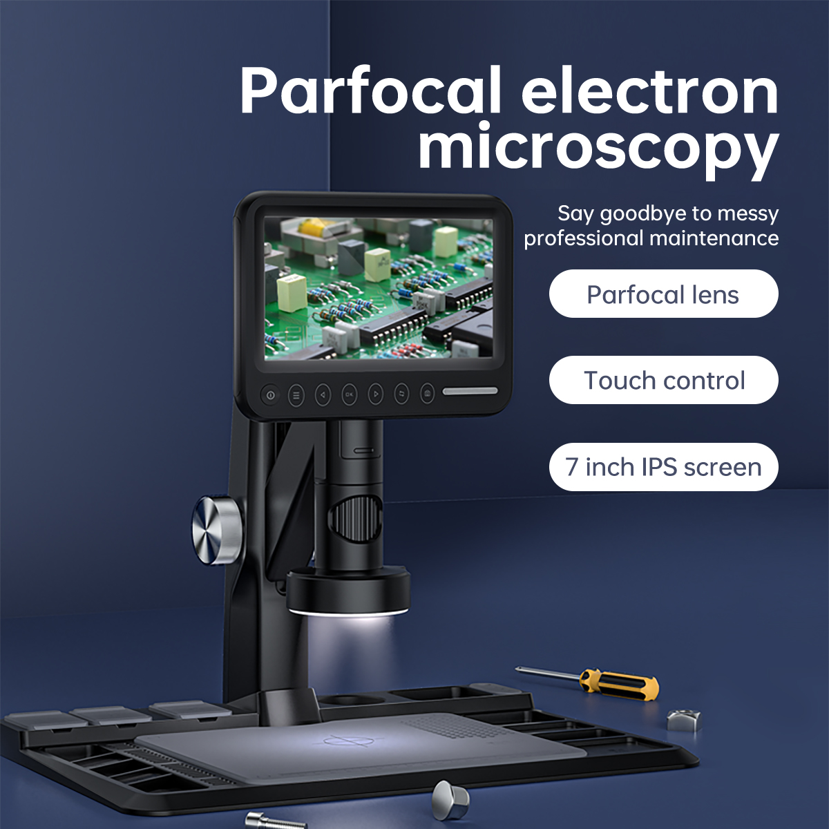 Mikroskop Digital dengan Layar - Digital Microscope With Screen 7 Inch ulasan dan harga