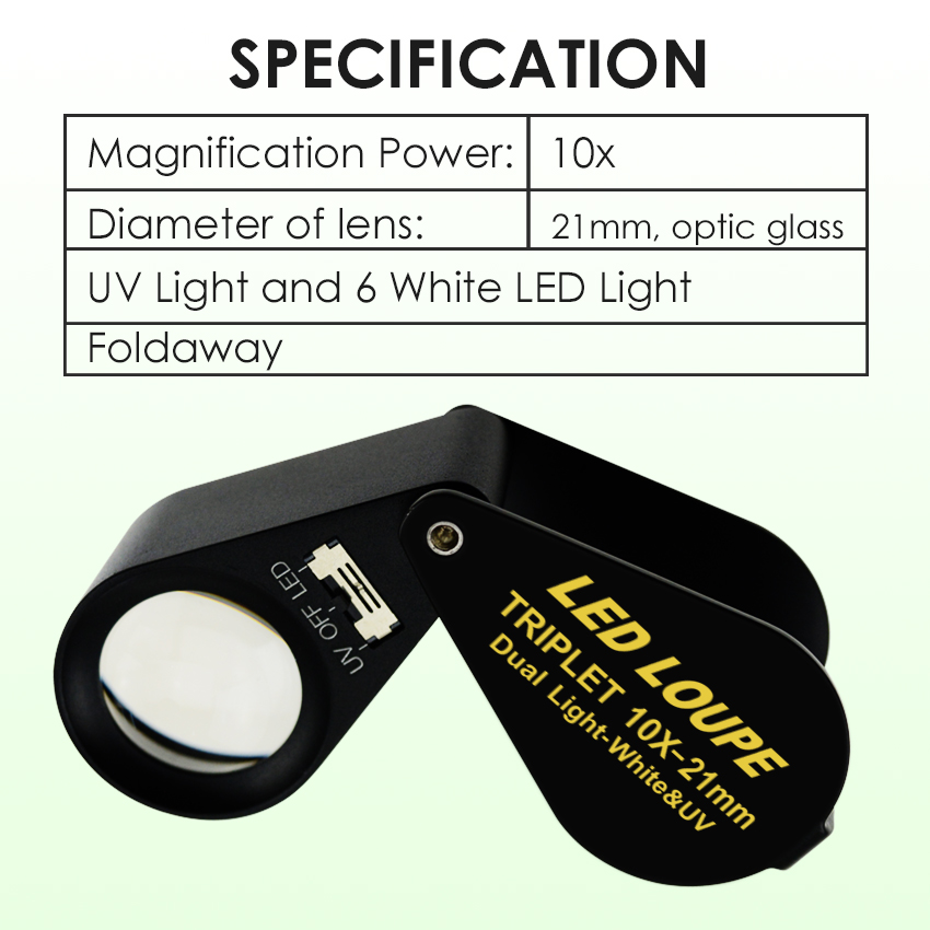 Loupe Perhiasan Pembesar 10X d - Gem Microscope Jeweler ulasan dan harga