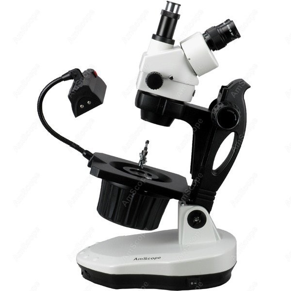 Mikroskop Stereo Trinokuler Am - Gem Microscope Jeweler ulasan dan harga