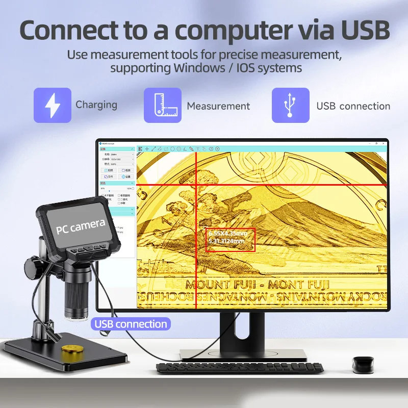 Mikroskop Digital HD 4,3 Inci  - Usb Microscope 1000X Digital ulasan dan harga