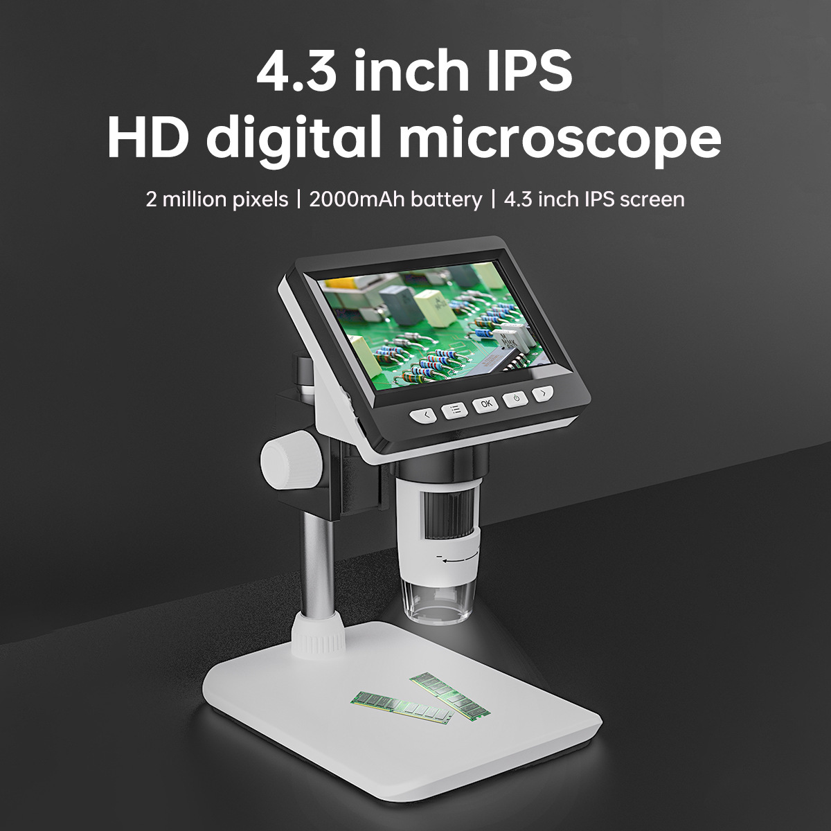 Mikroskop Digital portabel 4.3 - Usb Microscope 1000X Digital ulasan dan harga