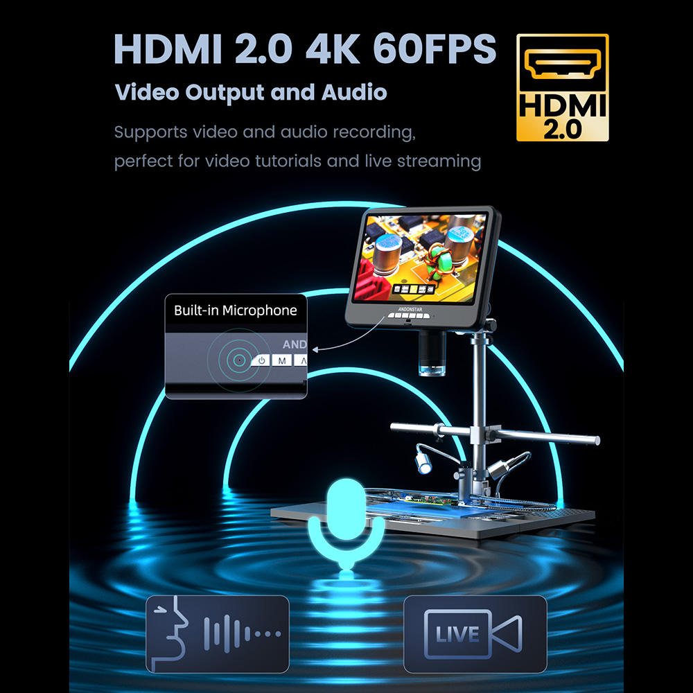 Andonstar mikroskop Digital 4K - Digital Microscope 4K Hdmi 2000X ulasan dan harga