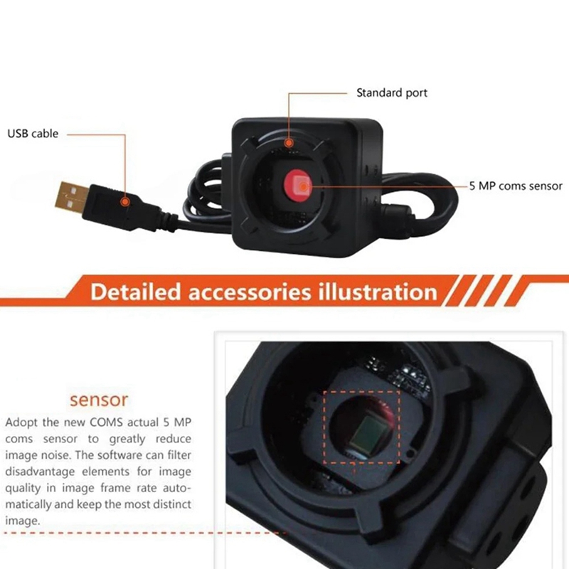 Kamera Digital Industri Mikros - Digital Microscope 5Mp Usb C Mount ulasan dan harga