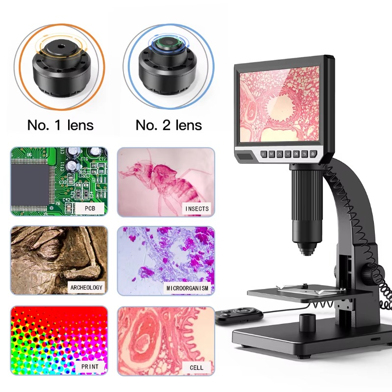Beli Mikroskop Digital Elektro - Digital Microscope With Screen 7 Inch ulasan dan harga