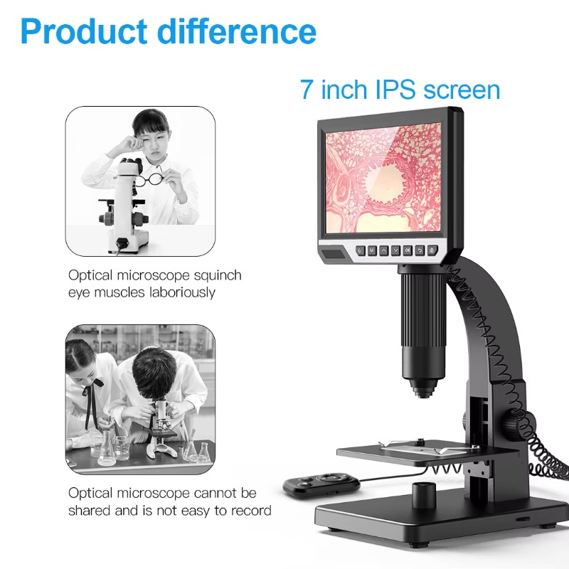 Beli Mikroskop Digital Elektro - Digital Microscope With Screen 7 Inch ulasan dan harga
