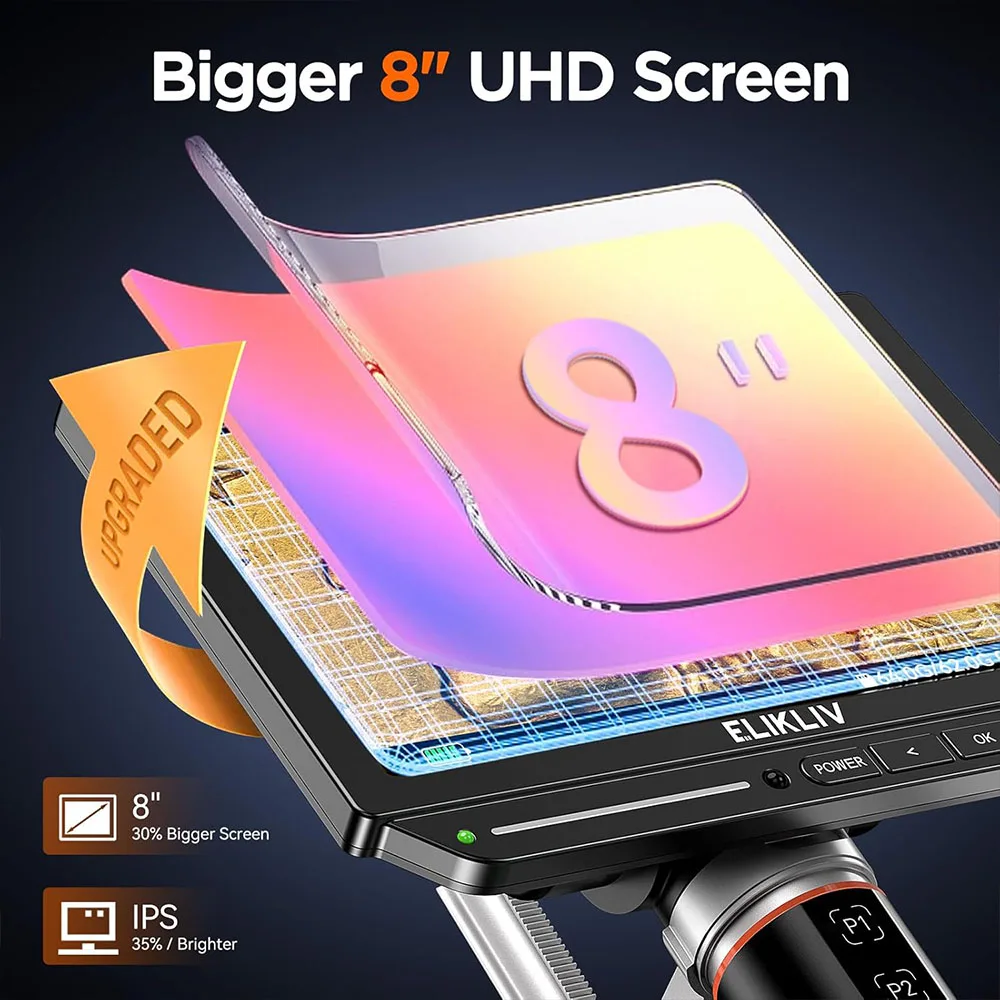 Mikroskop Digital Autofokus El - Digital Microscope 4K Hdmi 2000X ulasan dan harga