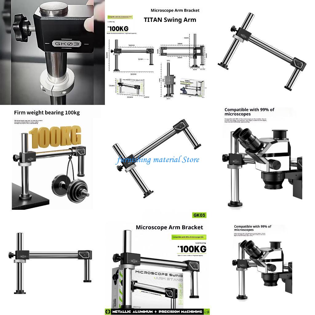 Y5GD Double Arm Boom Stand Mej - Microscope Boom Stand Articulating ulasan dan harga