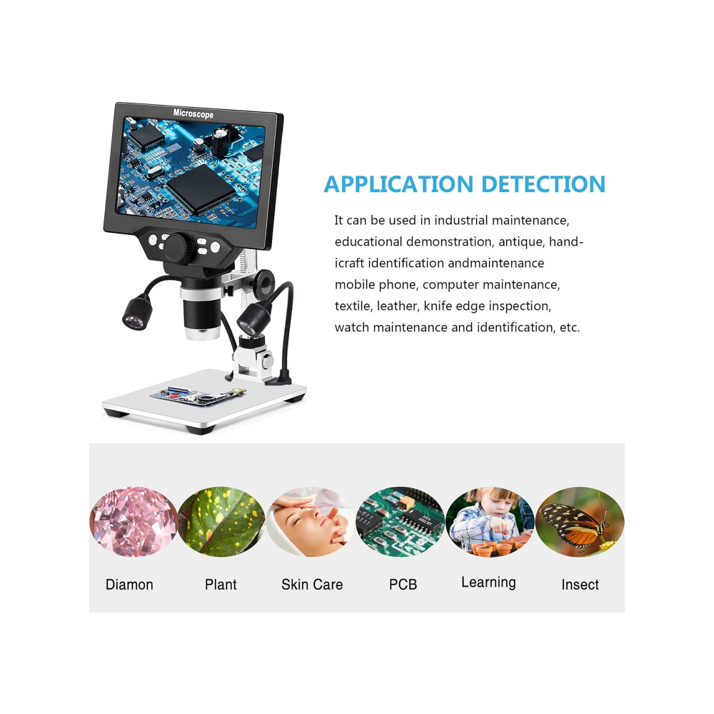 Mikroskop USB Digital LCD, Lay - Digital Microscope With Screen 7 Inch ulasan dan harga