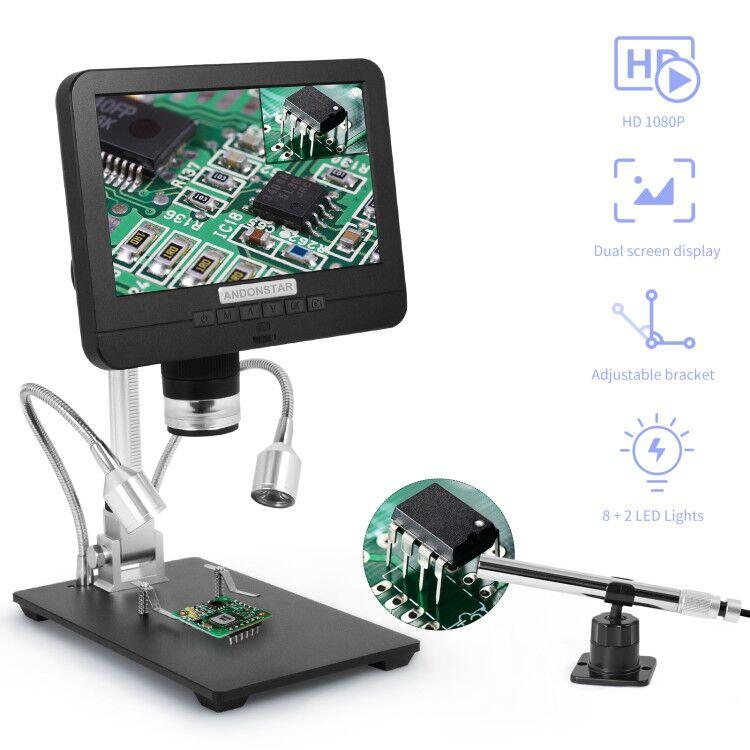 Mikroskop Digital USB Layar 7  - Digital Microscope With Screen 7 Inch ulasan dan harga