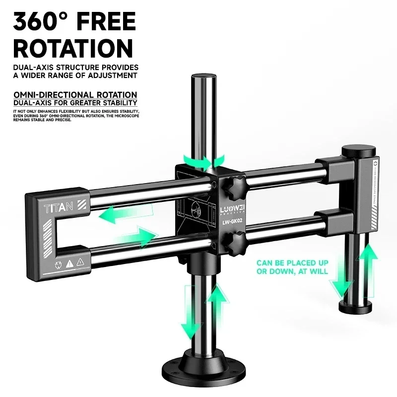 Statif Mikroskop Biaxal Double - Microscope Boom Stand Articulating ulasan dan harga