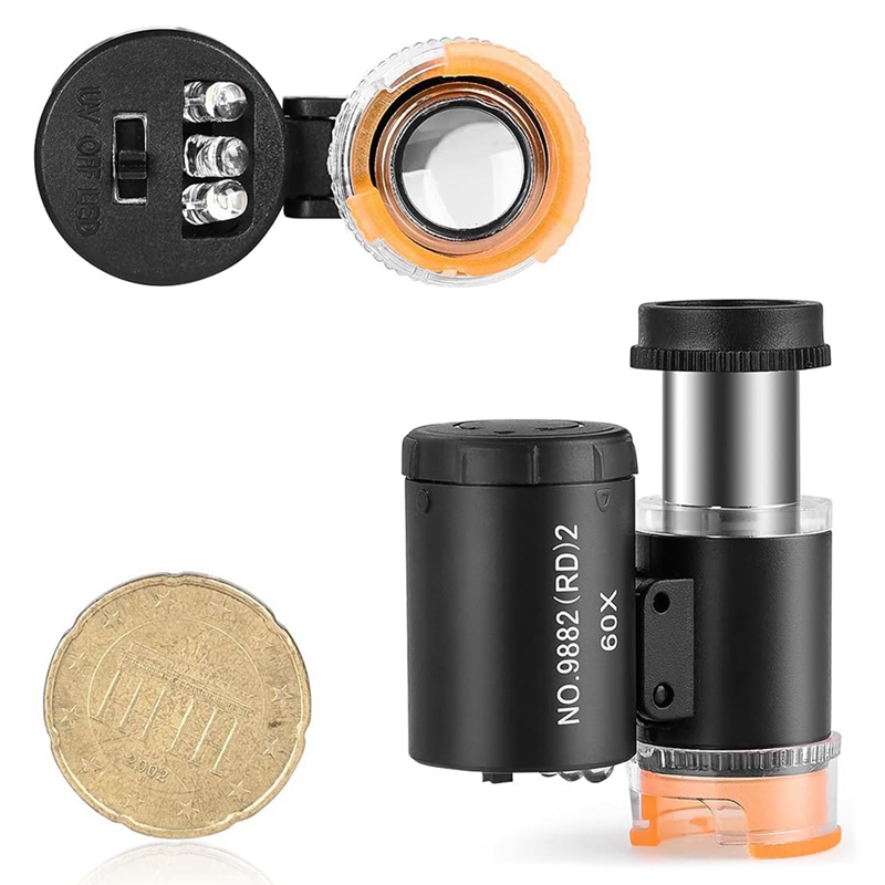 B62B 60X Mikroskop Mini Saku,  - Gem Microscope Jeweler ulasan dan harga