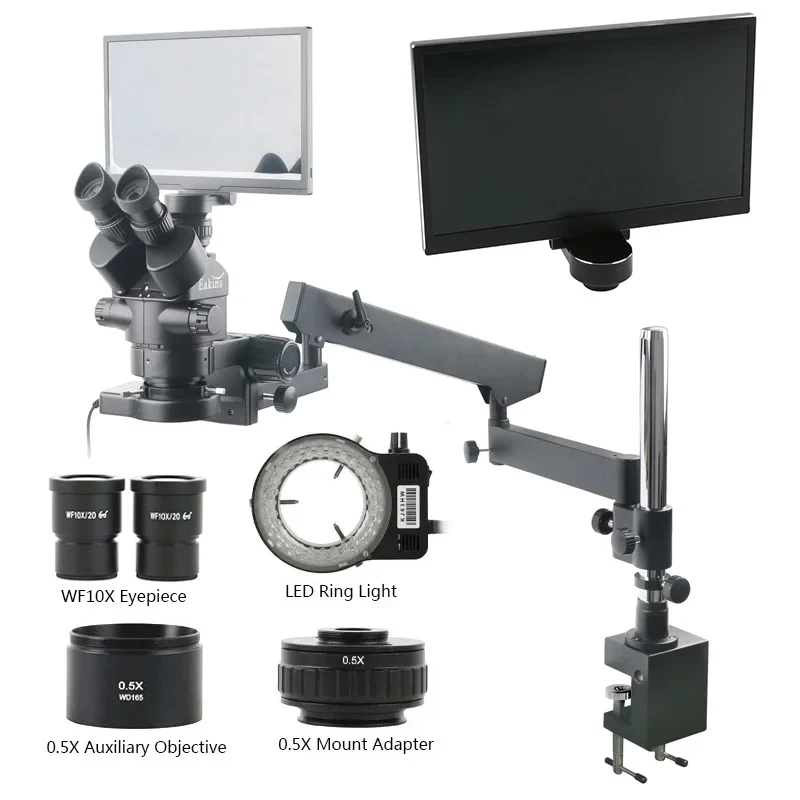 Mikroskop Stereo trinokular 3. - Measuring Microscope Video 1080P ulasan dan harga